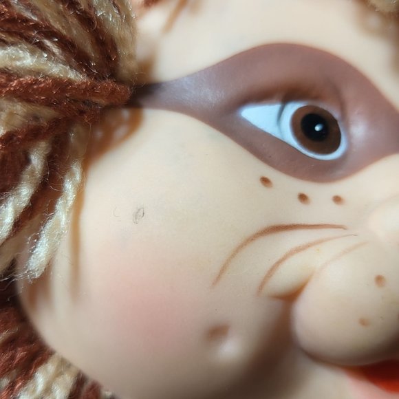 Vintage 1983 Sears Blue Box Flower Pets Raccoon Doll Plush in Original Outfit - Picture 4 of 11